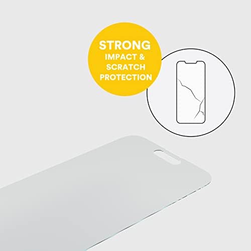 BodyGuardz Tiszta Üveg kijelző Védő fólia iPhone 14 Pro Prémium 9H Keménységű Edzett Üveg Egyszerű Telepítés,