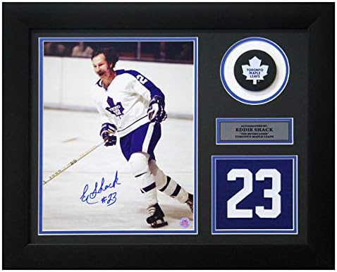 Eddie Kunyhó Toronto Maple Leafs Dedikált 20x24 Számú Frame - Dedikált NHL-Mezek