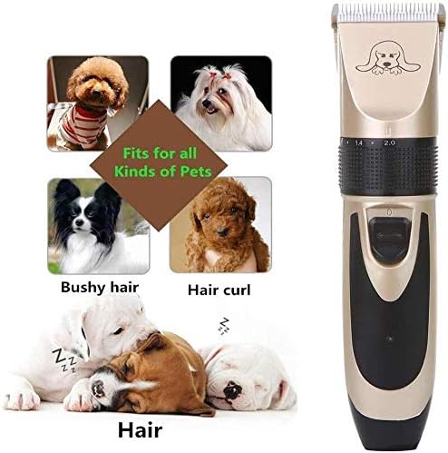 YANG1MN Professzionális kutyakozmetika Készlet, Újratölthető, Vezeték nélküli Kutya Clippers, Alacsony