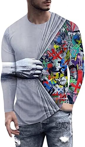 XXBR Katona Long Sleeve T-shirt Férfi ruházat, Őszi 3D Újdonság Utca Hit Jézus Kereszt Nyomtatás Edzés