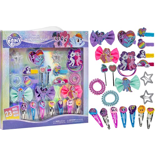 Townley Lány My Little Pony Haj Tartozékok Készlet|Ajándék Szett Gyerekeknek Lányok|Korosztály 3+ (22
