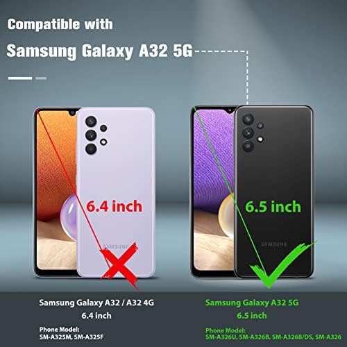 JXVM Samsung Galaxy A32 5G-Ügy: Dual Layer Védő, nagy teherbírású mobiltelefon Borító Ütésálló Masszív,