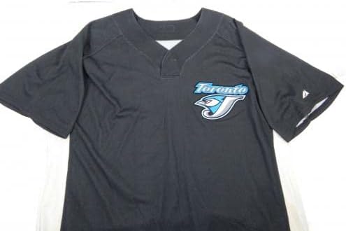 2008-10 Toronto Blue Jays 55 Játékban Használt Fekete Jersey BP Tavaszi Képzési DP14270 - Játék Használt
