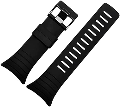 FULNES Okos Szilikon watchband a SUUNTO CORE Gumi heveder karkötő karkötő 35 mm-es fekete biztonsági öv
