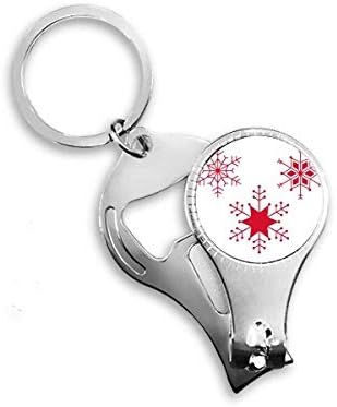 Karácsonyi Hópehely Piros Fesztivál Köröm Zimankó Gyűrű Kulcstartó Sörnyitó Clipper