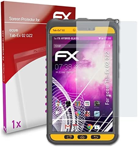 atFoliX Műanyag Üveg Védőfólia Kompatibilis ecom Lap-Ex 02 DZ2 Üveg Protector, 9H Hibrid-Üveg FX Üveg