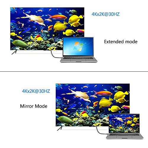 Anbear DisplayPort-HDMI Kábel 4k, HDMI displayport 6 méter Kábel 4K UHD 3840x2160@30Hz