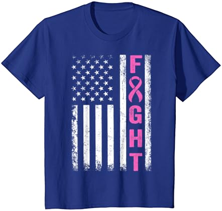 Harc Mell Túlélő Amerikai Zászló Mellrák Tudatosság Póló