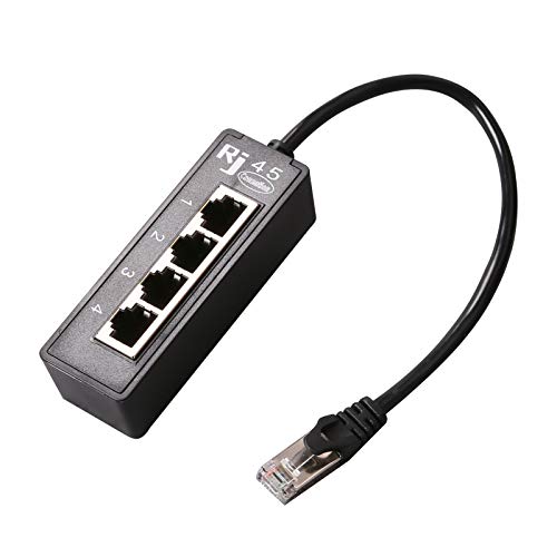 RJ45 MACSKÁK Ethernet Kábel Elosztó Adapter Kábel-1 Férfi 4 Nő LAN Port Ethernet Kábel Átalakító Tartozékok
