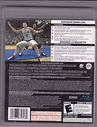 NCAA őrült Március 08 - Playstation 3 (Felújított)