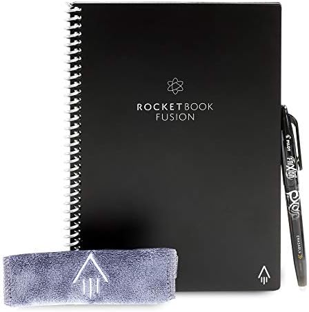 Rocketbook Everlast Fusion - Ügyvezető Méret & Pilot FriXion Clicker (.7) Vegyes Színű Tinta 7-pk; Hibázni