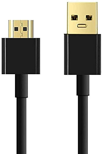 USB-HDMI Kábel, Ankky USB 2.0 Férfi HDMI Férfi Töltő Kábel Elosztó Adapter - 0,5 M/1.64 ft