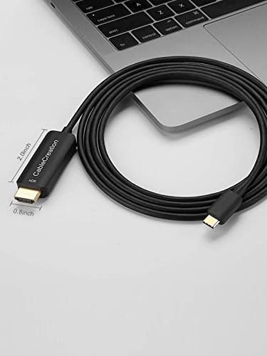 CableCreation USB-C-HDMI Kábel 4K@60Hz HDR, 6FT USB-C-HDMI Kábel, Kompatibilis a MacBook Pro 2020-ra,