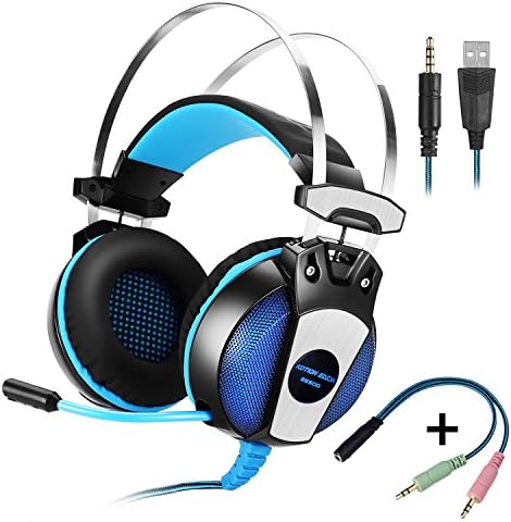 KOTION MINDEN GS500 Szakmai 3,5 mm-es Sztereó PC Gaming Headset, Bass Fejhallgató, Kényelmes Fejpánt in-line