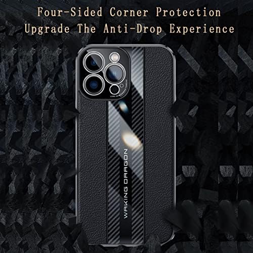 Telefon burkolata Bőr + Szénszálas Esetben Tervezett Kompatibilis Huawei Honor 50 kamerás Védelem, Teljes