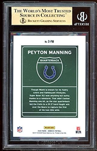 Peyton Manning Kártya 2020 Donruss Belvárosi 26 (ÉRINTETLEN) lenne beégés 10