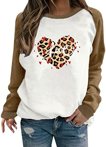 2023 Valentin-Nap Pólók Női Melegítő Felső, Aranyos, Szerelmes Szív Maximum Grafikai Kényelmes Melegítő