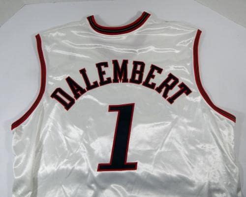2004-05 Philadelphia 76ers Samuel Dalembert 1 Játék Kiadott Fehér Jersey 54 24 - NBA Játék Használt