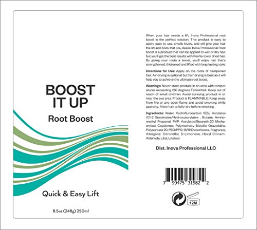 Inova Szakmai Stílus & Volume - Boost Fel Root Boost - Quick & Easy Lift, 8.5 Uncia