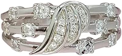 2023 Gyűrű Személyiség Női Aranyozott Gyűrű Ékszer Női Intarziás Gyűrű Gyűrű Gyűrű Gyűrű Színes (Ezüst,