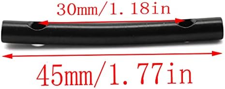 LQ Ipari Gitár Húr Rögzítő Bár 2DB 45mm/1.77 inch Fekete Karakterlánc Feszültség Rúd Rögzítő Csavarok