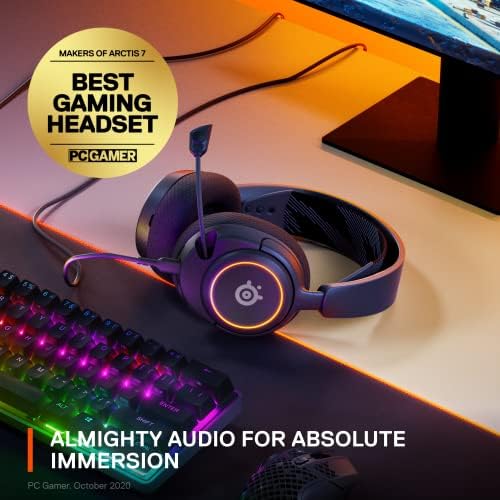 SteelSeries Új Arctis Nova 3 Multi-Platform Gaming Headset & Apex 3 RGB Gaming-Billentyűzet – 10-Zóna