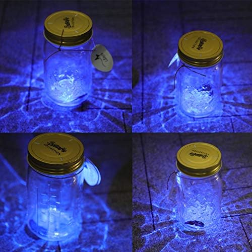 NC Pillangó egy üvegedénybe, Hsxxf LED Lámpa Üveg Animációs Pillangó a Jar Érintse meg, hogy Aktiválja