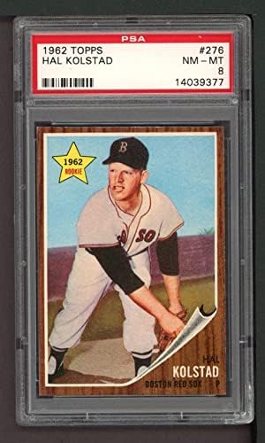 1962 Topps 276 Hal Kolstad Boston Red Sox (Baseball Kártya) PSA a PSA 8.00 Red Sox