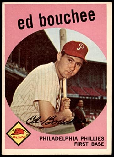 1959 Topps 39 Ed Bouchee Philadelphia Phillies (Baseball Kártya) EX Phillies
