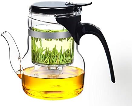 Üveg Tea Szett Elegáns Kupa hőálló Virág Teáskanna Jön a Szűrő Háztartási Tea Készítő Iroda teaszertartás