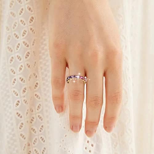 Méret 17 gyűrűsujj Gyűrű Multi Színes Cirkon Női Gyűrű Egyszerű Divat Ékszerek Legnépszerűbb Tartozékok