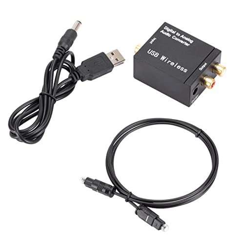 5v 1a Digitális-Analóg Audio Átalakító Adapter Optikai Digitális RCA Toslink 3,5 mm-es R/l D5v3 Adapter