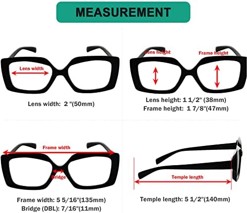 Eyekepper Menteni 10% - os Csomagban 4 Csomag Női Olvasó Szemüveg, 4 Csomag Olvasók a Nők +3.50
