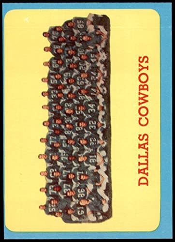 1963 Topps 84 Cowboys Csapata Dallas Cowboys (Foci Kártya) VG Cowboyok