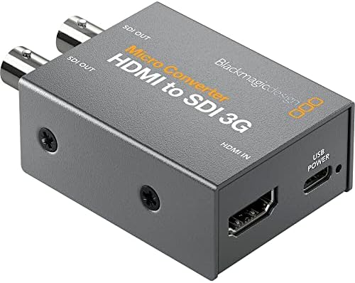 Blackmagic Design HDMI to SDI 3G Micro Átalakító (Nem Tápegység Tartozék) Csomag 6' 6G-SDI Kábel 4K@60Hz
