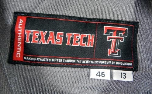 2013 Texas Tech Red Raiders Játék, Üres Kiadott Szürke Alternatív Jersey 46 761 - Meccs Használt