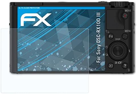 atFoliX Képernyő Védelem Film Kompatibilis: Sony DSC-RX100 III képernyővédő fólia, Ultra-Tiszta FX Védő