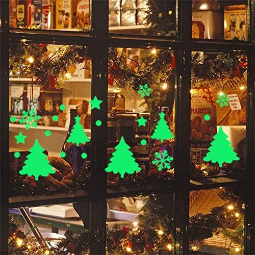 CANAFA Karácsonyi Világító karácsonyfa Hópehely Fali Matrica a Nappali Hálószoba gyerekszoba Dekoráció,
