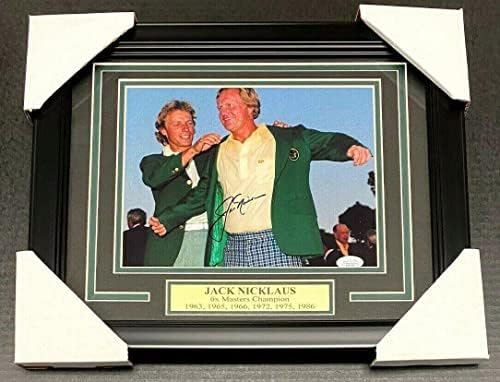 Jack Nicklaus Mesterek Kabát Alá Dedikált Keretes 8x10 Fotó Szövetség Coa - Dedikált Golf Fotók