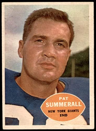 1960 Topps 77 Pat Summerall New York Giants-FB (Foci Kártya) JÓ Óriások-FB Arkansas