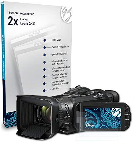 Bruni képernyővédő fólia Kompatibilis Canon Legria GX10 Védő Fólia, Crystal Clear Védő Fólia (2X)