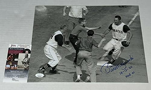 Bill Mazeroski aláírt Pittsburgh Pirates 11x14 fotó dedikált W/Insc. 3 TÁRSASÁGGAL - Dedikált MLB Fotók