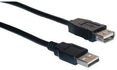 PCCONNECT USB 2.0 Hosszabbító Kábel, Fekete, Típus Egy Férfi, hogy A Típusú Nő, 3 Méteres