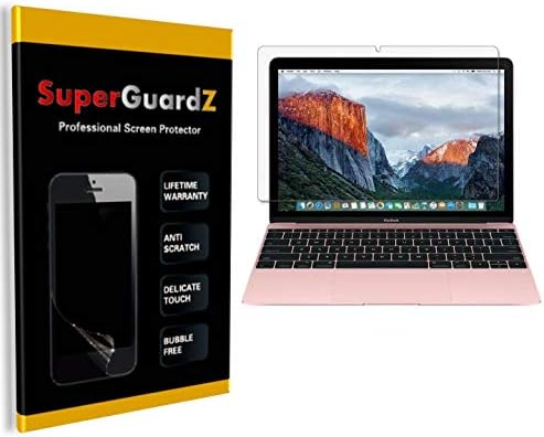 [2-Pack] MacBook 12 inch (2015-2017) képernyővédő fólia - SuperGuardZ, Ultra Tiszta, Anti-Karcolás, Anti-Buborék