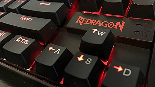 Redragon K552-2 87 Kulcsok 60% Kis TKL Mechanikus Gaming-Billentyűzet (Fekete Piros LED Háttérvilágítású)