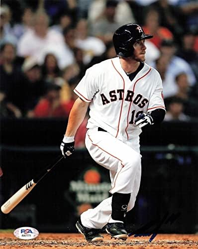 Robbie Grossman aláírt 8x10 fotó PSA/DNS-Houston Astros Aláírt - Dedikált MLB Fotók