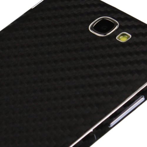 Skinomi Fekete Szénszálas Teljes Test Bőr Kompatibilis a Samsung Galaxy Note 2 (N7100, T889, i605)(Teljes