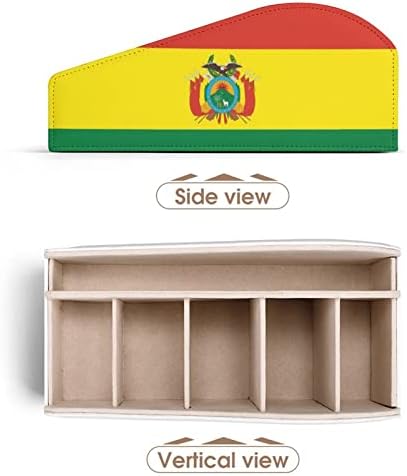 Bolívia Zászló TV Távirányító tartó, 6 Rekeszes Caddy Doboz Asztal Tárolás Szervező Blu-Ray Média Lejátszó