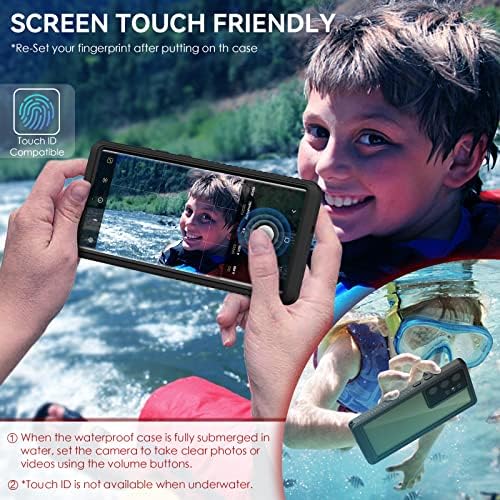 CloudValley Samsung Galaxy S23 Ultra Esetben Vízálló, Beépített Kamera & Screen Protector [IP68 Víz alatti]