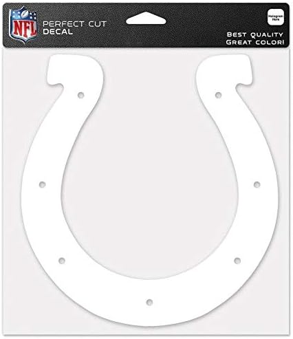 Wincraft NFL Indianapolis Colts 8x8 a Fehér Matrica Logó